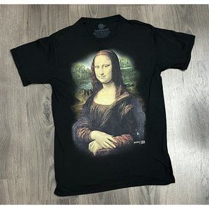 The Mountain Mona Lisa Painting T Shirt Small Graphic Tee NWOT